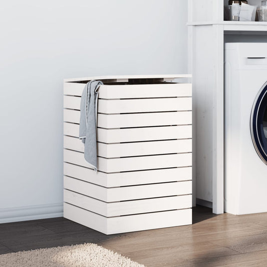 vidaXL Laundry Basket 17.3"x17.3"x26" Solid Wood Pine