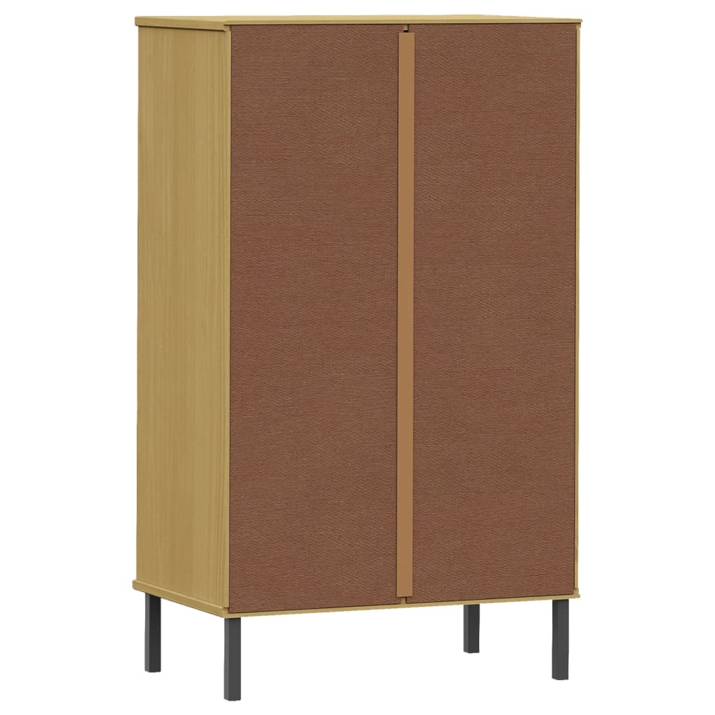 vidaXL Shoe Cabinet Hidden Shoe Organizer with 2 Flip Drawers Solid Pine Wood